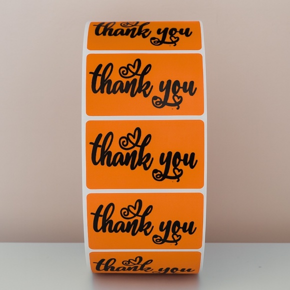 Small Business Thank You Stickers - Heart Packaging -Customer Appreciation label - Picture 10 of 11